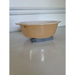 Vintage Fire King Casserole Peach Gold Lusterware 2QT #448 - Excellent Condition